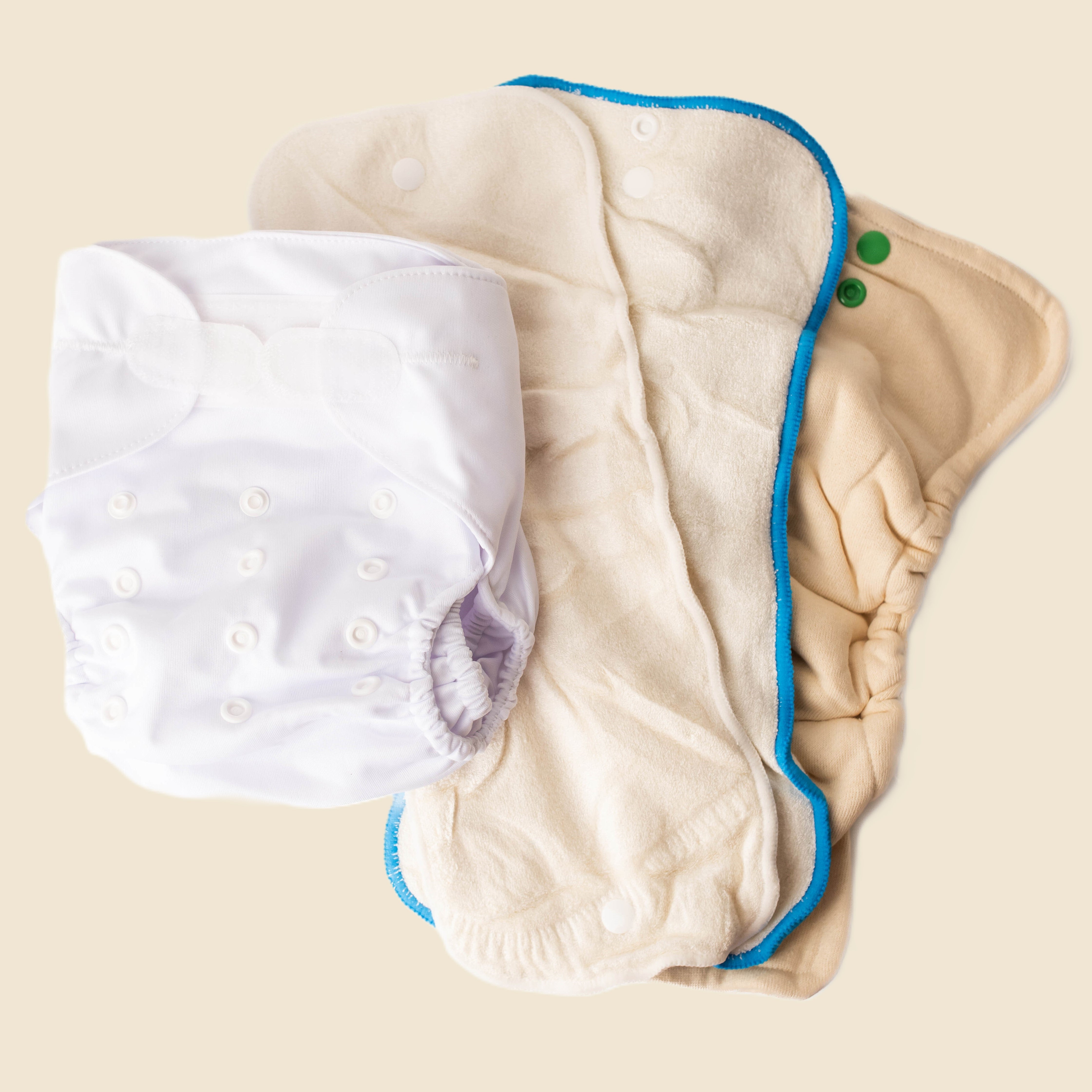 Ultimate Wipeable Cloth Nappy (Core) | White