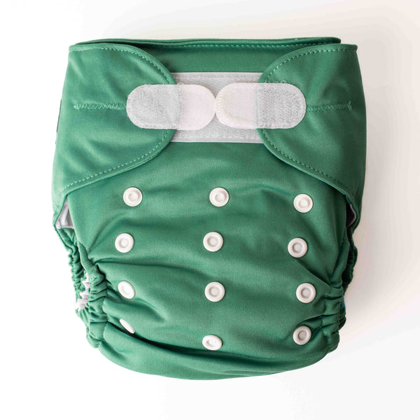 Ultimate Wipeable Cloth Nappy (Core) | Leeloo Green