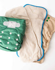 Ultimate Wipeable Cloth Nappy (Core) | Leeloo Green