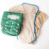 Ultimate Wipeable Cloth Nappy (Core) | Leeloo Green