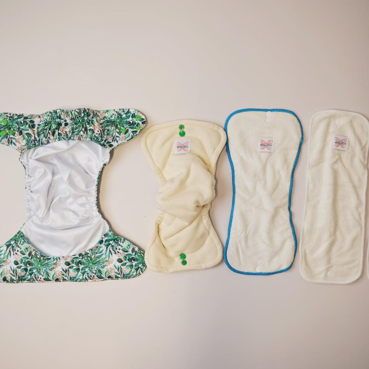 Ultimate Wipeable Cloth Nappy (Core) | Jungle Fern