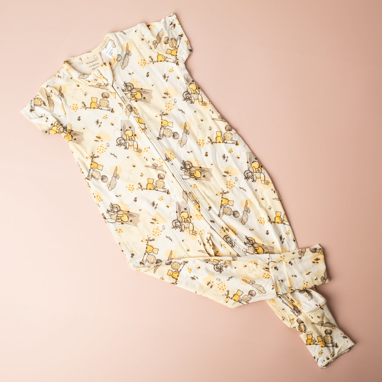 Bamboo Romper (Bootysuit) V3.0 | 100 Acre Woods (Short Sleeve)