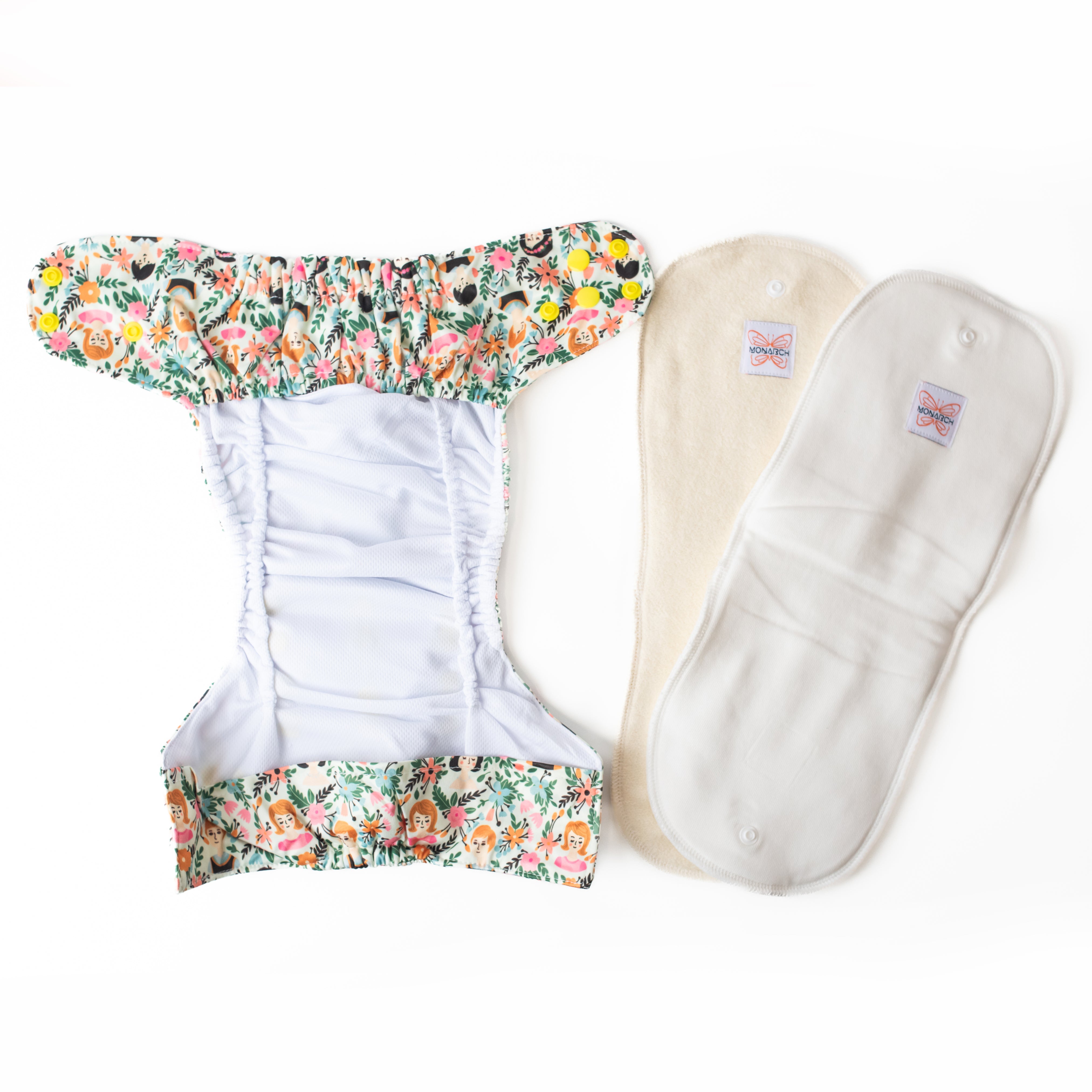 Classic Reusable Cloth Nappy 1.0 | Flora Familia - Monarch