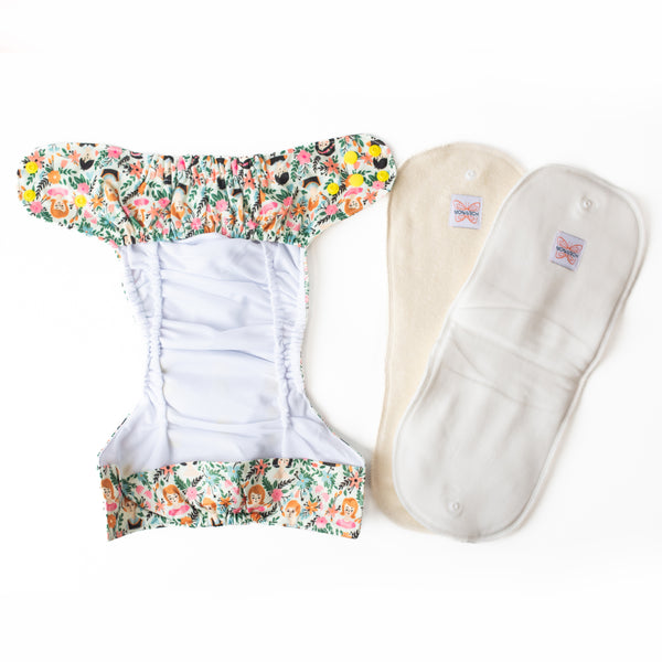 Classic Reusable Cloth Nappy 1.0 | Flora Familia - Monarch