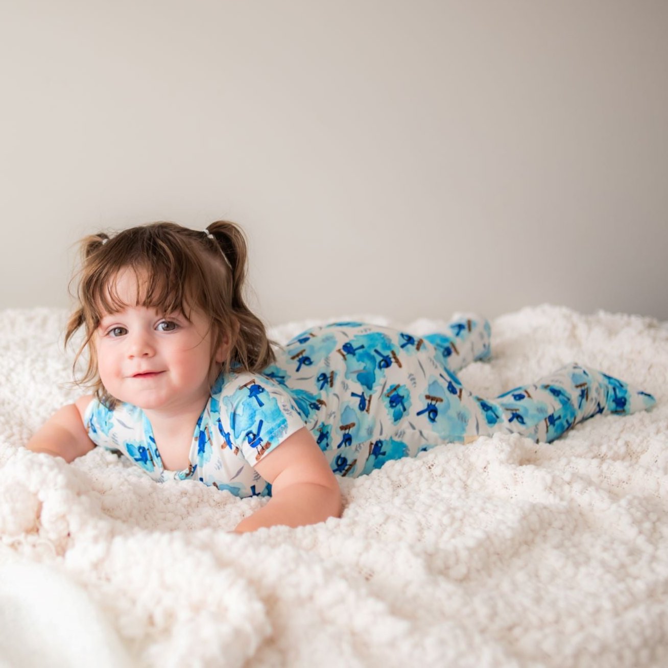 Bamboo Romper (Bootysuit) V3.0 | Raining Wren (Short Sleeve)