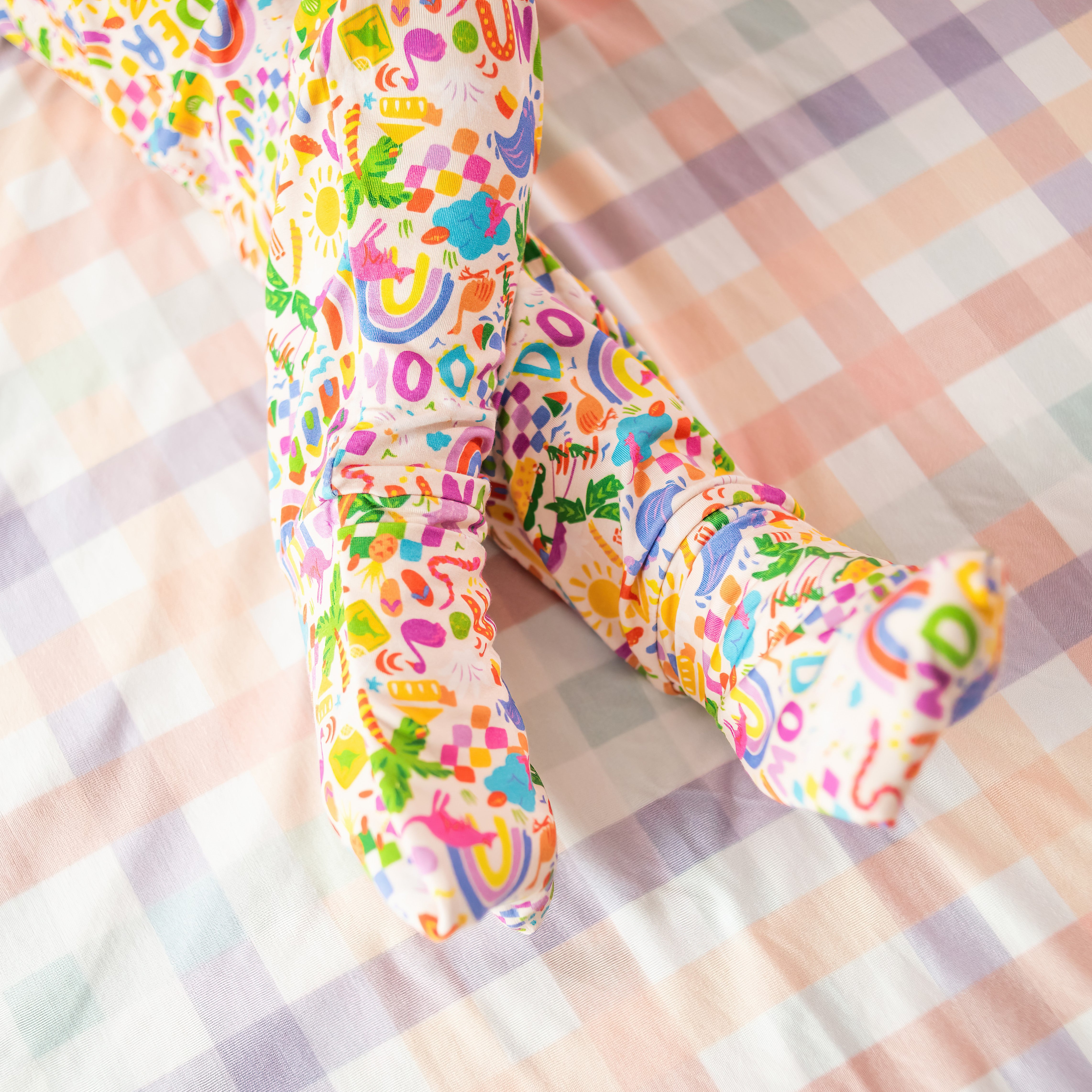 Kids Bamboo Pyjamas | Down Under (Cream)