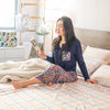 Adults Bamboo Pyjamas | Ellie Whittaker - Down Under (Navy)