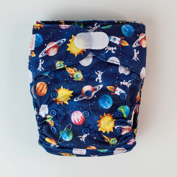 Ultimate Wipeable Cloth Nappy (Deluxe) | Blast Off