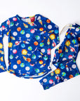 Kids Bamboo Pyjamas - Blast Off (Sz 5-6)