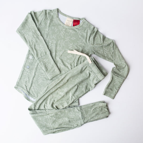 Kids Bamboo Pyjamas - Sage Dreams (Sz 5-8)