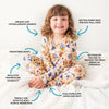 Kids Bamboo Pyjamas - Blast Off (Sz 5-6)