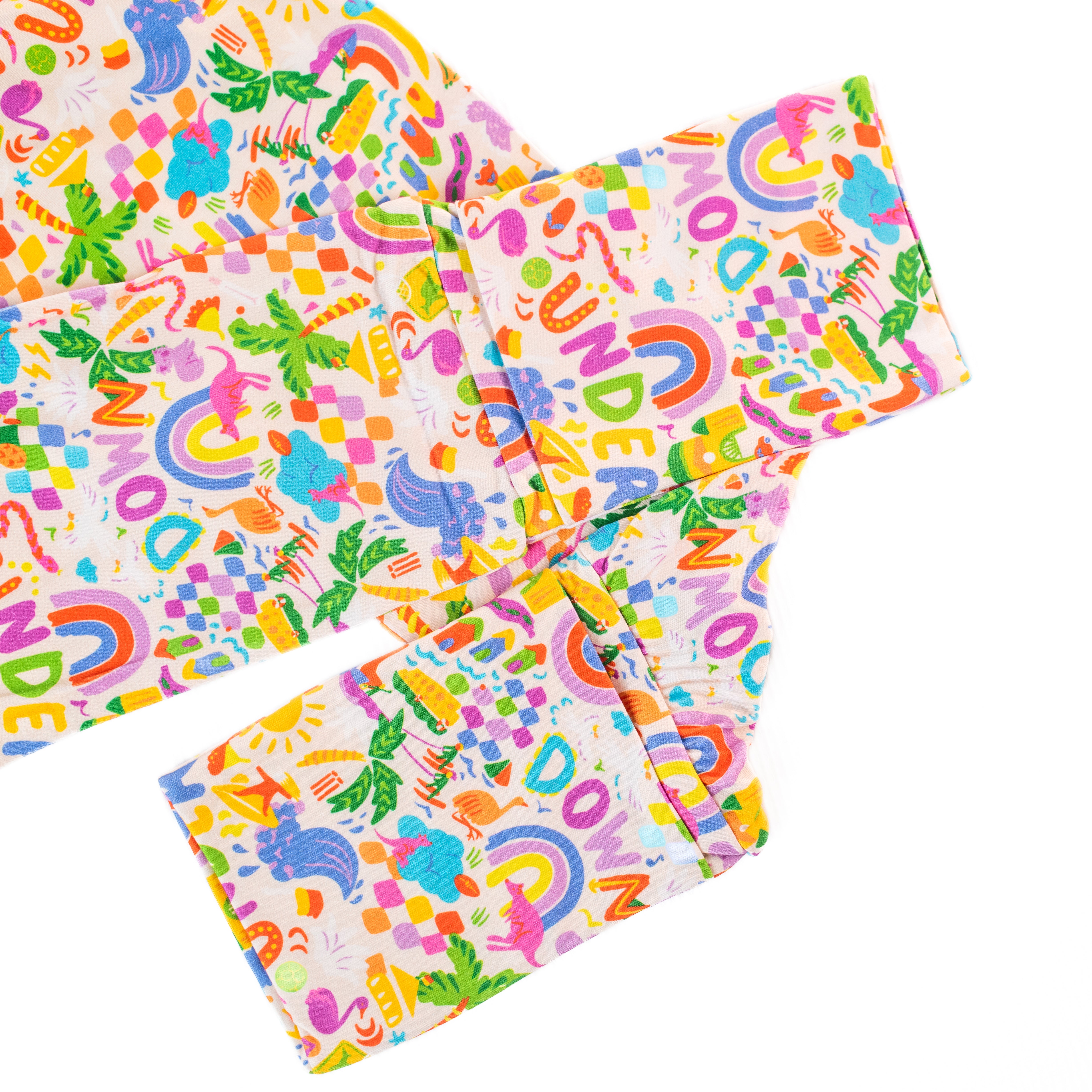 Kids Bamboo Pyjamas | Down Under (Cream)