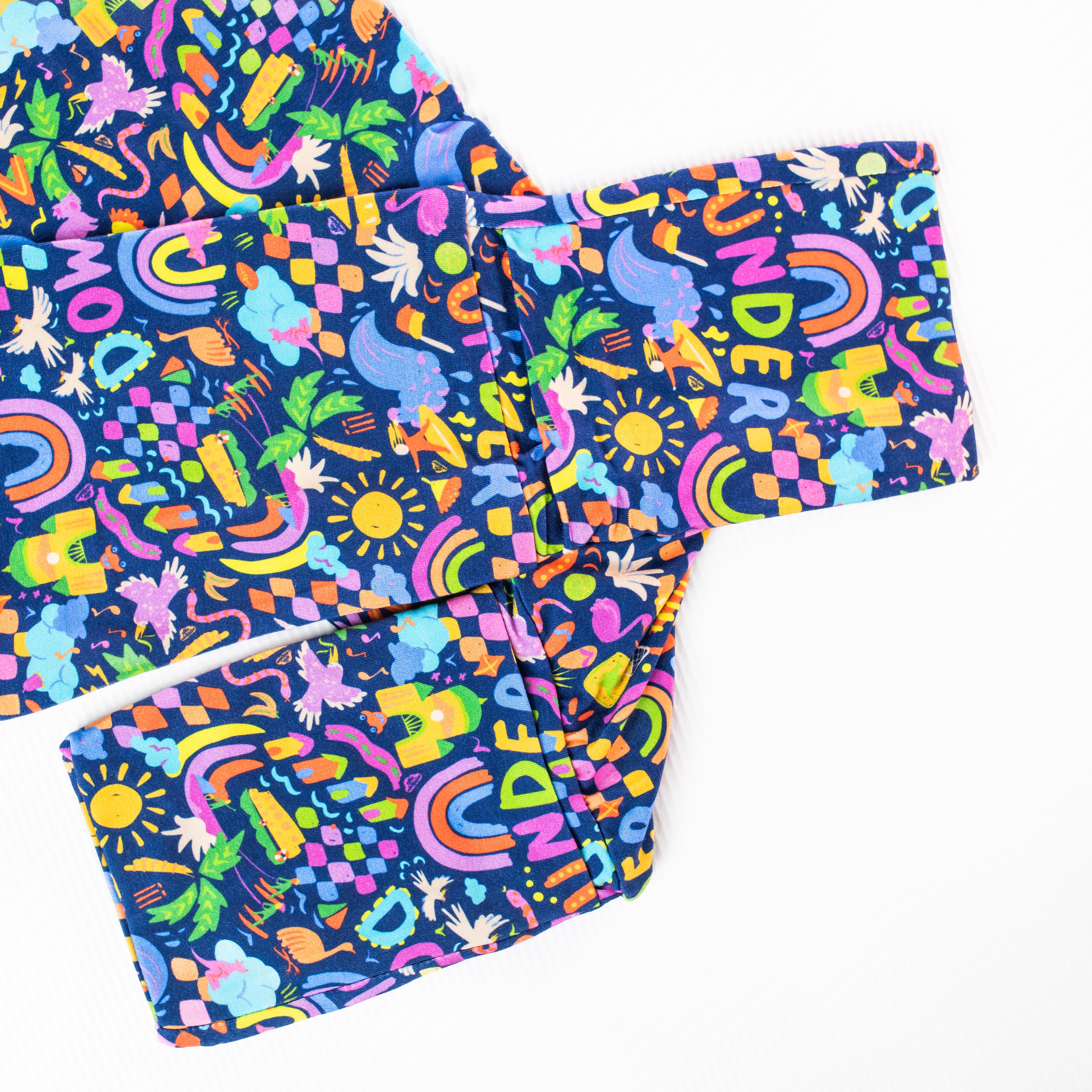 Kids Bamboo Pyjamas | Down Under (Navy) (Sz 7-10)