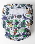 Ultimate Wipeable Cloth Nappy | Prehistoric - Monarch