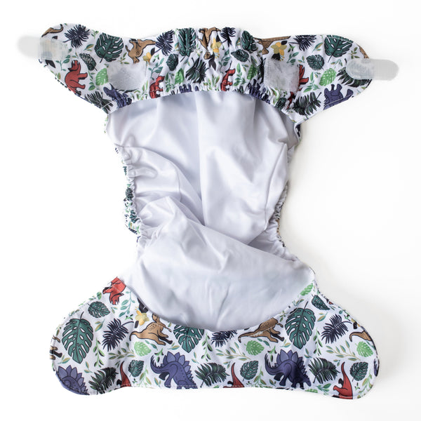 Ultimate Wipeable Cloth Nappy | Prehistoric - Monarch
