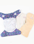Ultimate Wipeable Cloth Nappy (Deluxe) | Purple Gumnuts