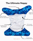 Ultimate Wipeable Cloth Nappy (Lite) | Bush Buddies