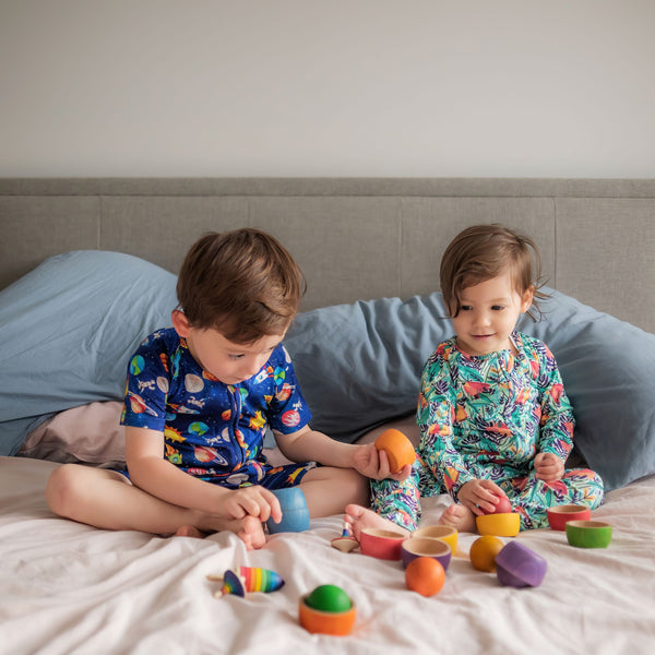 Bamboo Romper (Bootysuit) 3.0 | Blast Off - Long and Short Sleeved - Monarch