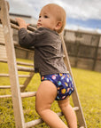Ultimate Wipeable Cloth Nappy | Blast Off - Monarch