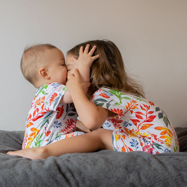Bamboo Romper (Bootysuit) 1.0 I | Four Seasons - Short Sleeved - Monarch