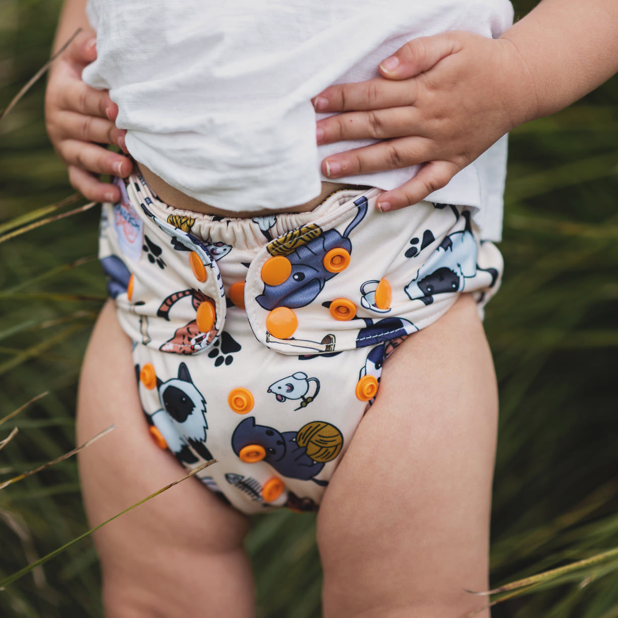 Classic Reusable Cloth Nappy 1.0 | Feline Good - Monarch