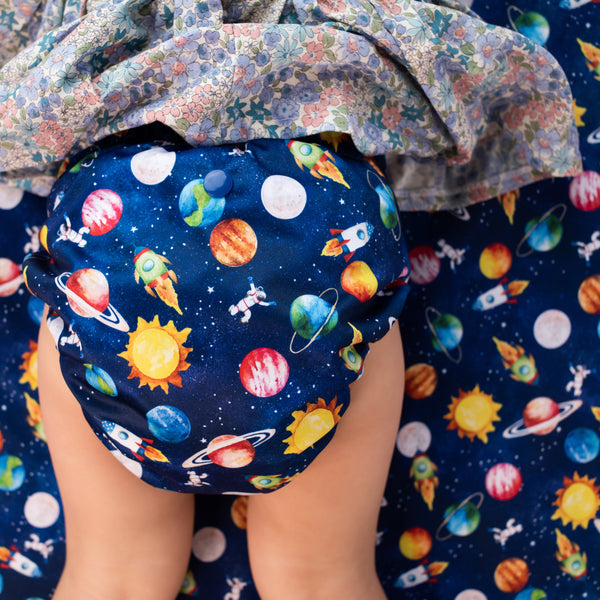 Classic Reusable Cloth Nappy 2.0 | Blast Off - Monarch