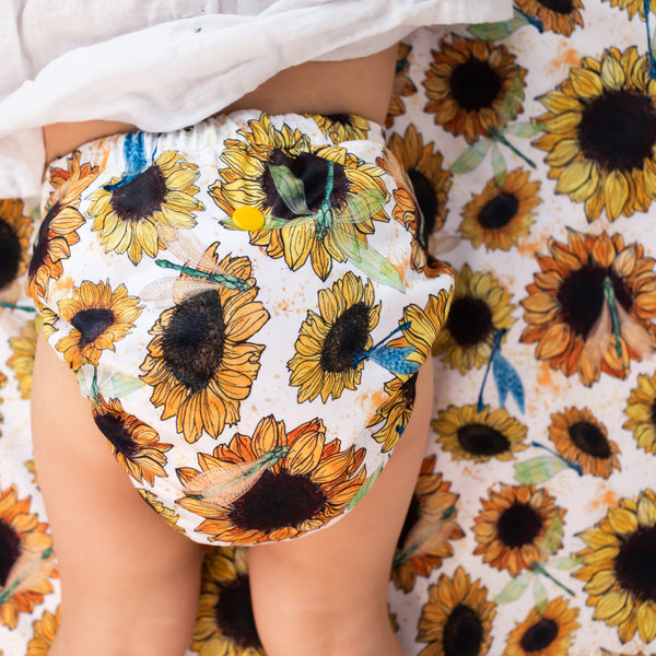 Classic Reusable Cloth Nappy 2.0 | Sunny Daze - Monarch