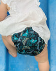 Classic Reusable Cloth Nappy 2.0 | Twilight Flight - Monarch