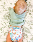 Ultimate Wipeable Cloth Nappy | Feeling Koi - Monarch