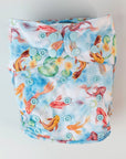 Ultimate Wipeable Cloth Nappy | Feeling Koi - Monarch