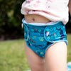 V2 Hybrid Fitted Nappy Cover | Feeding Frenzy - Monarch