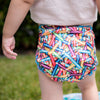 V2 Hybrid Fitted Nappy Cover | Art Attack - Monarch