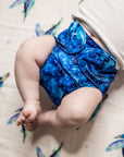Ultimate Wipeable Cloth Nappy | Snowstorm (Nap Edition) - Monarch