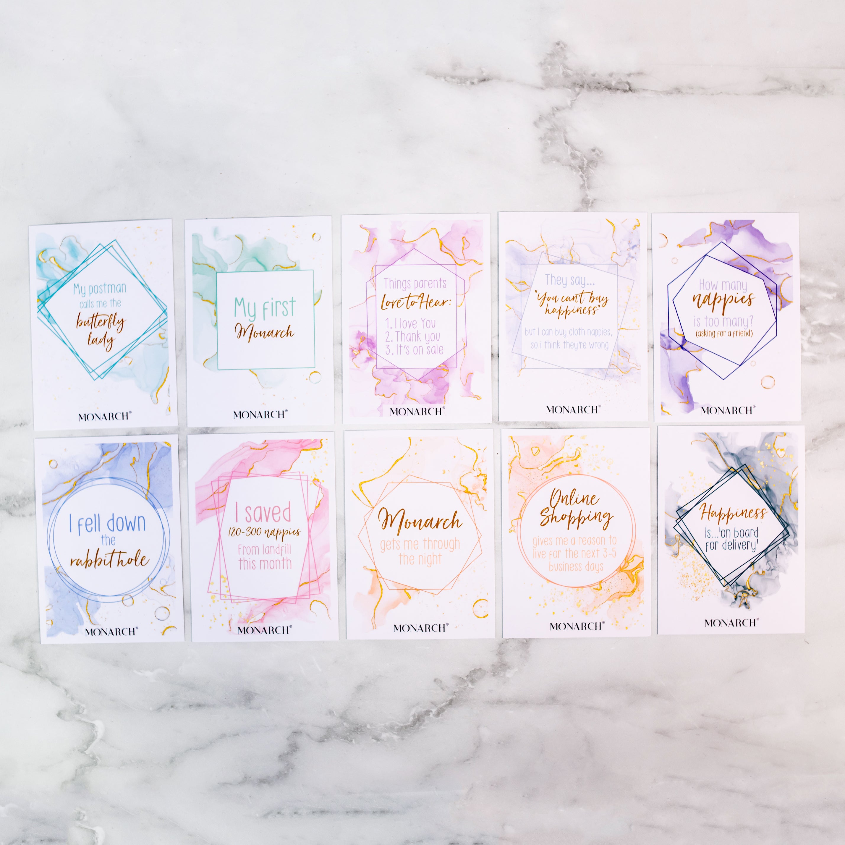Cloth Journey | Milestone Cards - Monarch