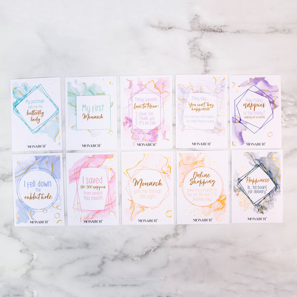 Cloth Journey | Milestone Cards - Monarch