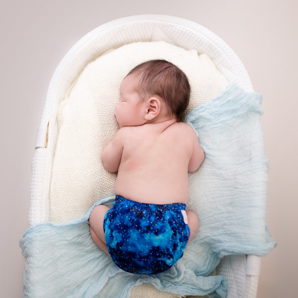 Newborn Wipeable Nappy | Snowstorm - Monarch