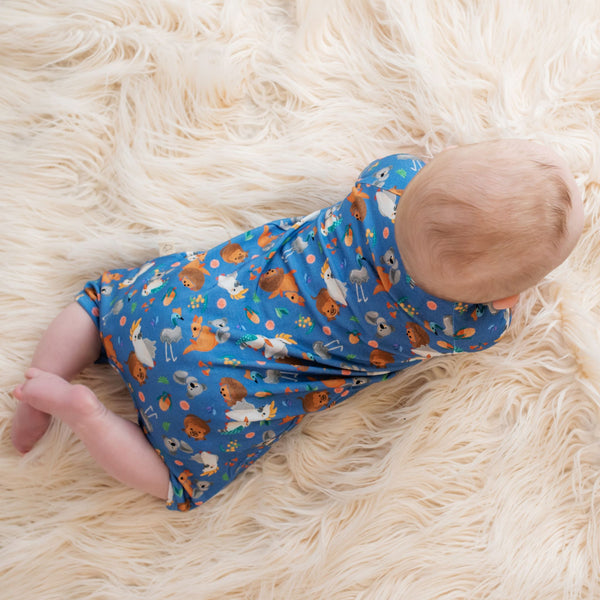 Bamboo Romper (Bootysuit) 3.0 | True Blue - Monarch