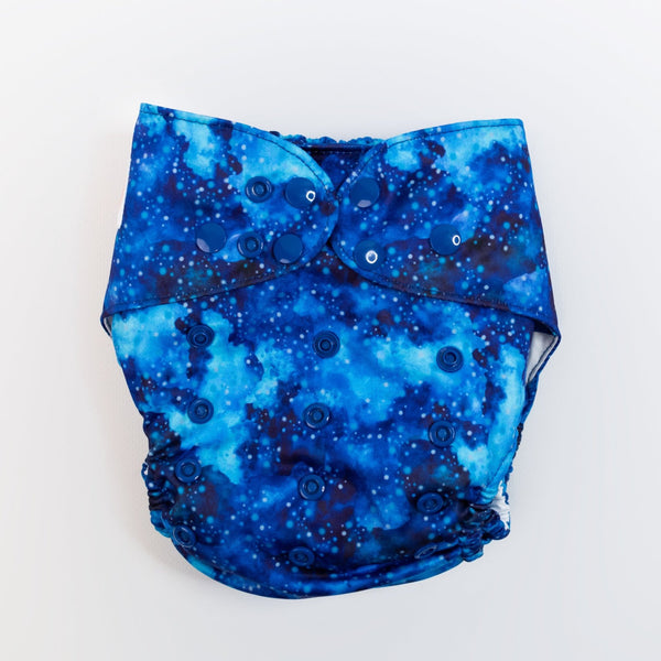 Ultimate Wipeable Cloth Nappy | Snowstorm (Nap Edition) - Monarch