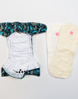 Classic Reusable Cloth Nappy 2.0 | Twilight Flight - Monarch