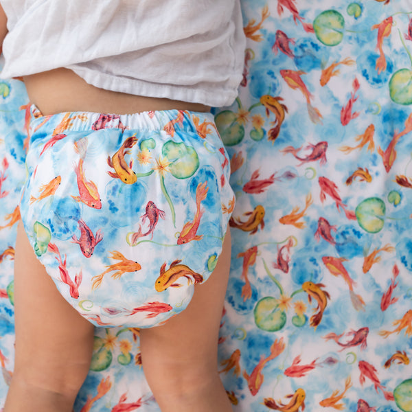 Classic Reusable Cloth Nappy 2.0 | Feeling Koi - Monarch