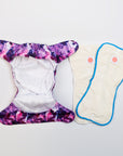 Ultimate Wipeable Cloth Nappy | Ultraviolet (Nap Edition) - Monarch