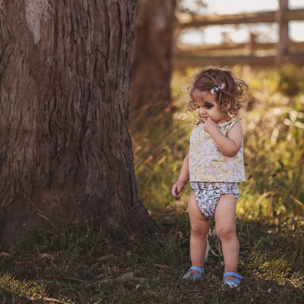 Alcmena | V1.5 Reusable Pocket Nappy | Golden Blue-M - Monarch