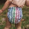 Alcmena | V1.5 Reusable Pocket Nappy | Rainbow Realm - Monarch