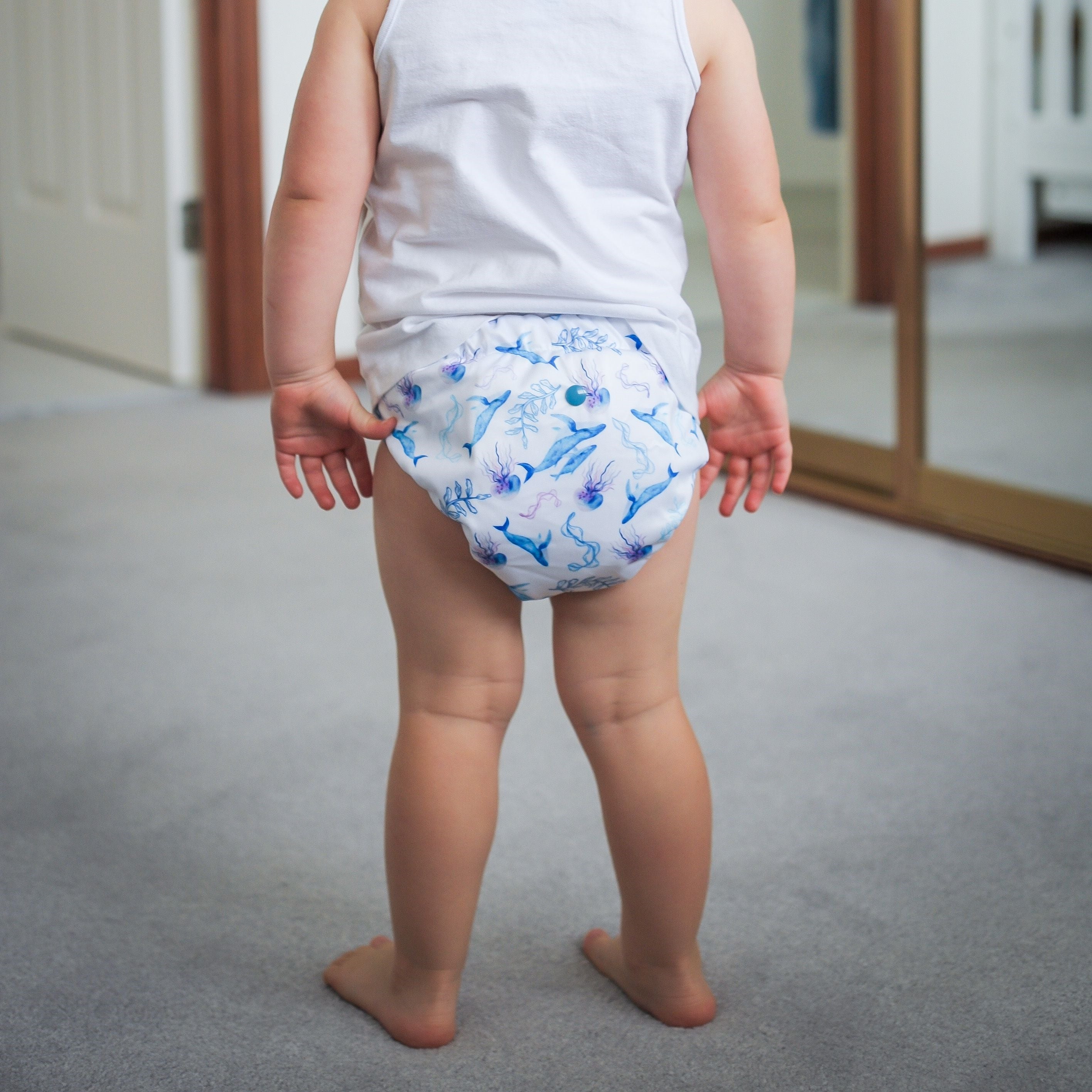 Alcmena | V1.5 Reusable Pocket Nappy | Seas The Day - Monarch