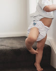 Alcmena | V3.5 Snap & Wipe Cloth Nappy | Clara-ty White - Monarch