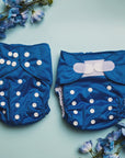 Alcmena | V3.5 Snap & Wipe Nappy | Archer Blue - Monarch