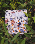 Ultimate Wipeable Cloth Nappy | Feline Good (H&L Only) - Monarch
