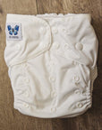 Alcmena | V1.5 Reusable Pocket Nappy | Clara-ty White - Monarch