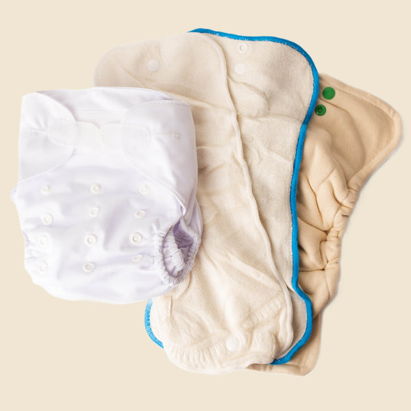 Ultimate Wipeable Cloth Nappy V1.0 | Clara-ty White