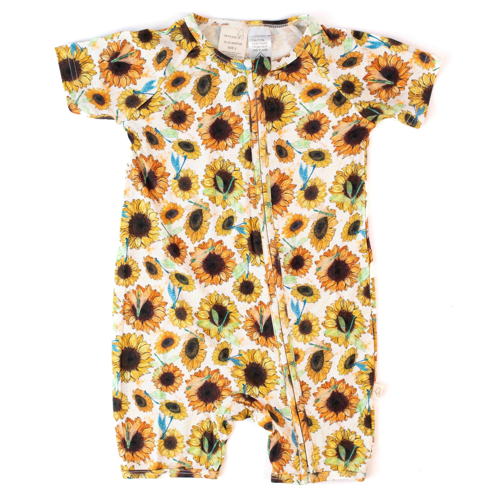 Bamboo Romper (Bootysuit) V3.0 | Sunny Daze (Short)